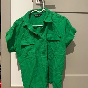 Simply Vera Vera Wang Emerald Button-Up Shirt